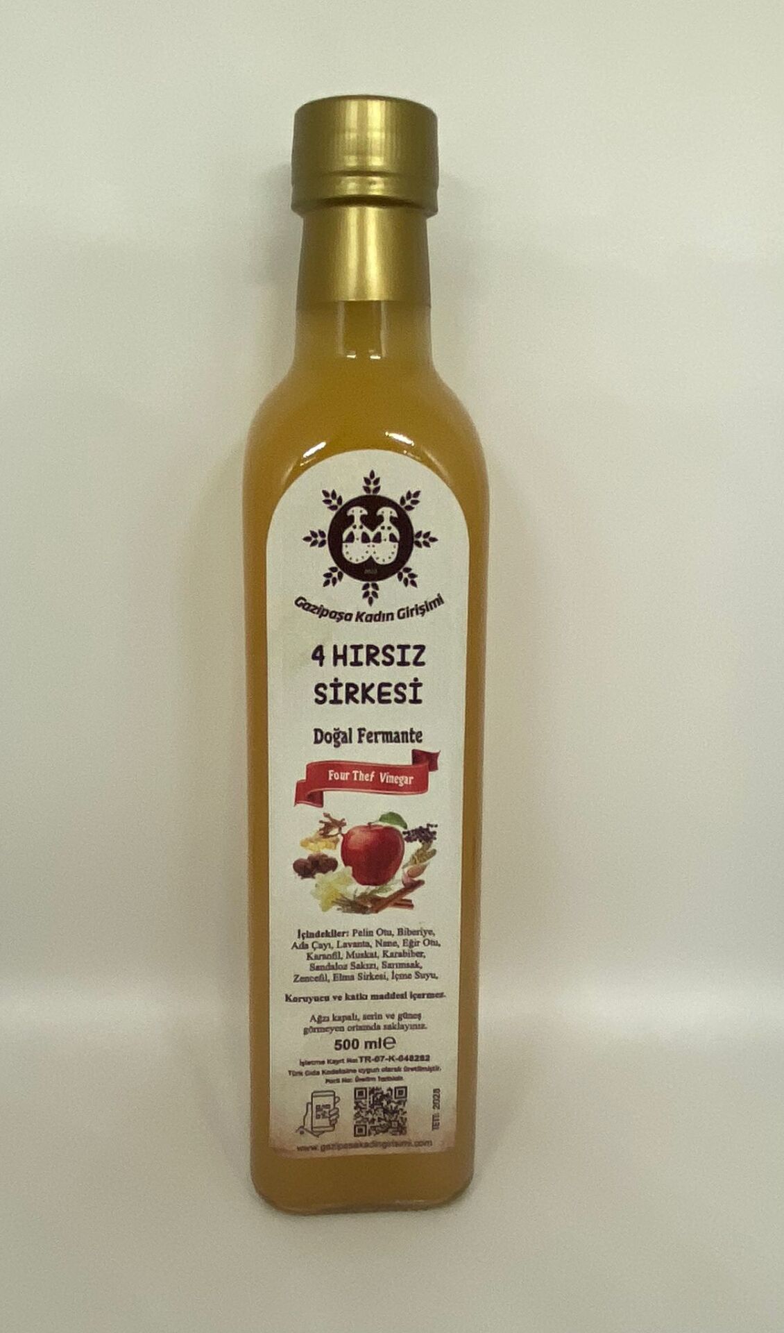 Sandaloz Sakızlı Elma Sirkesi 500 ml.